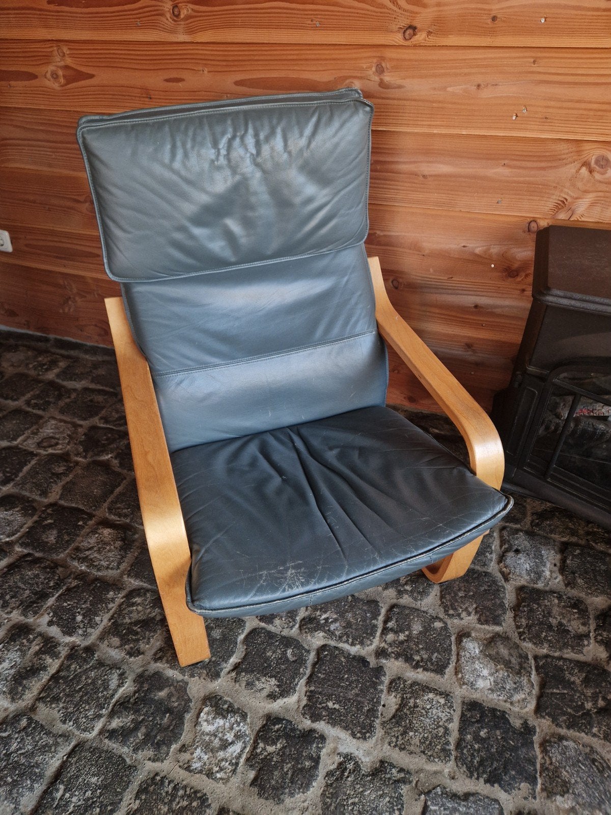 5 x vintage IKEA Poang stoel fauteuil, Huis en Inrichting, Fauteuils, Ophalen, Gebruikt, 75 tot 100 cm, Leer