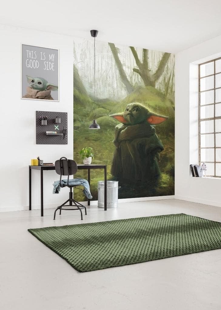 Star Wars Vlies Behang - 200x280 cm - Mandalorian Grogu, Verzenden, Overige typen, Nieuw, Nvt