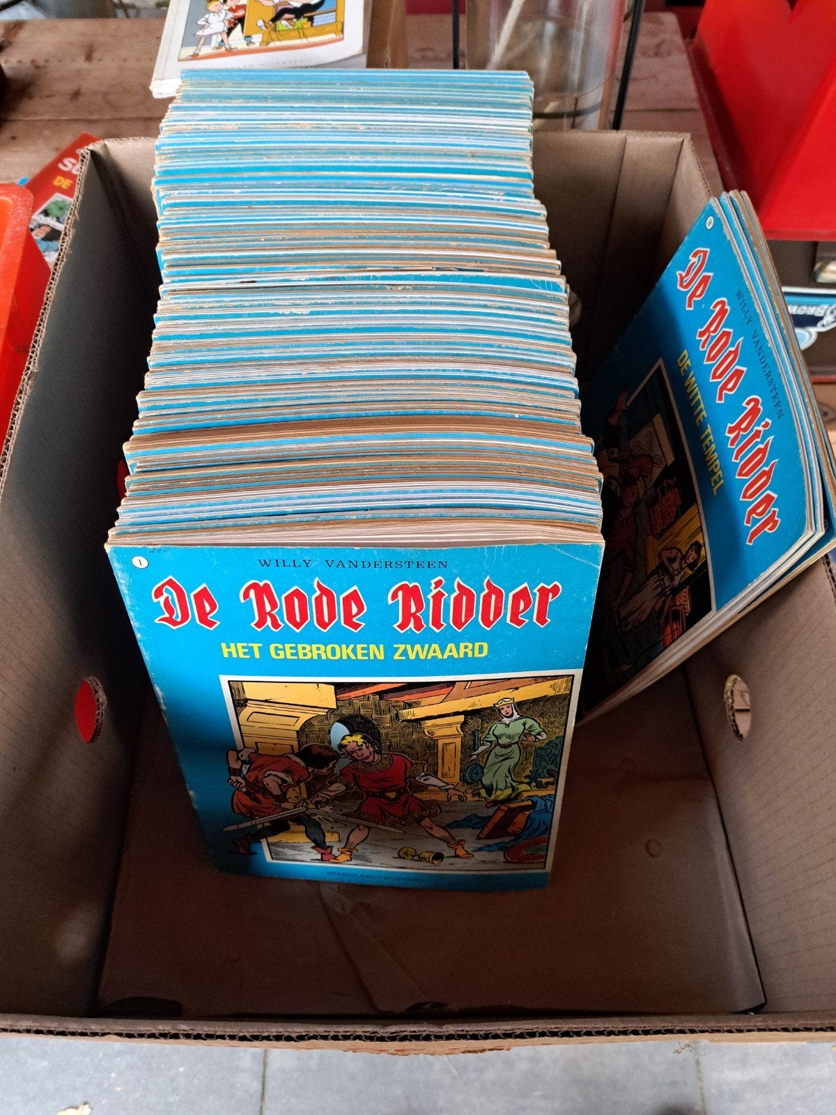 Rode ridder blauwe reeks, Boeken, Stripboeken, Meerdere stripboeken, Ophalen of Verzenden, Gelezen