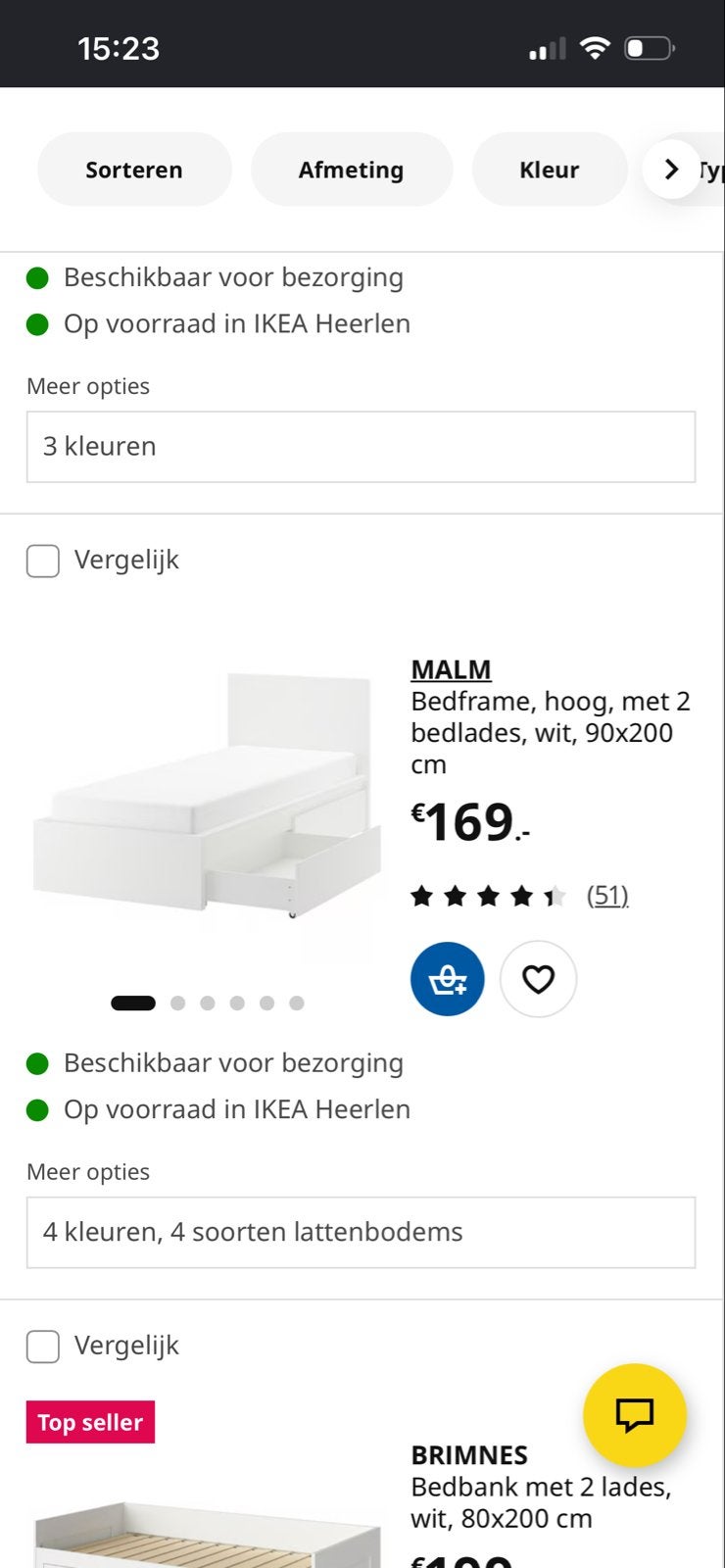 Eenpersoonsbed 90*200, Huis en Inrichting, Ophalen, 90 cm, Eenpersoons, Wit