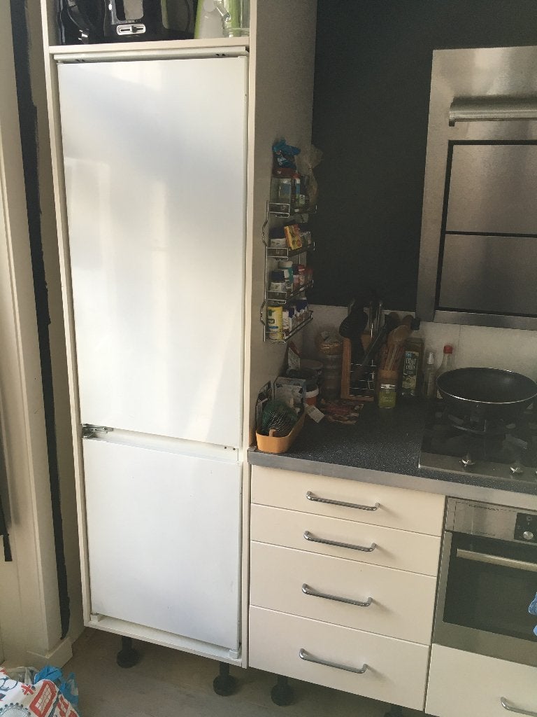 Zanussi Ingebouw Koelvriescombinatie, Witgoed en Apparatuur, Koelkasten en IJskasten, Ophalen, Gebruikt, 200 liter of meer, 160 cm of meer