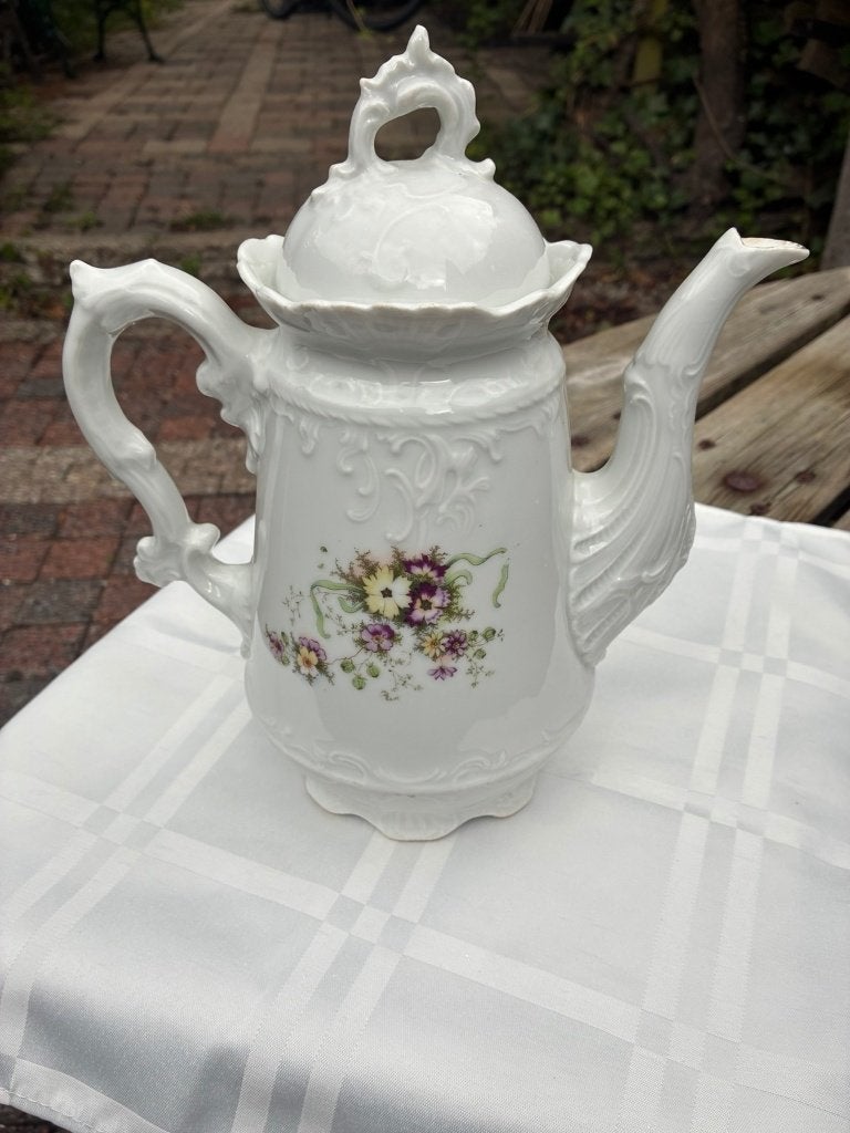 Prachtige vintage porseleinen theepot, Ophalen, Overige typen, Zo goed als nieuw, Overige stijlen
