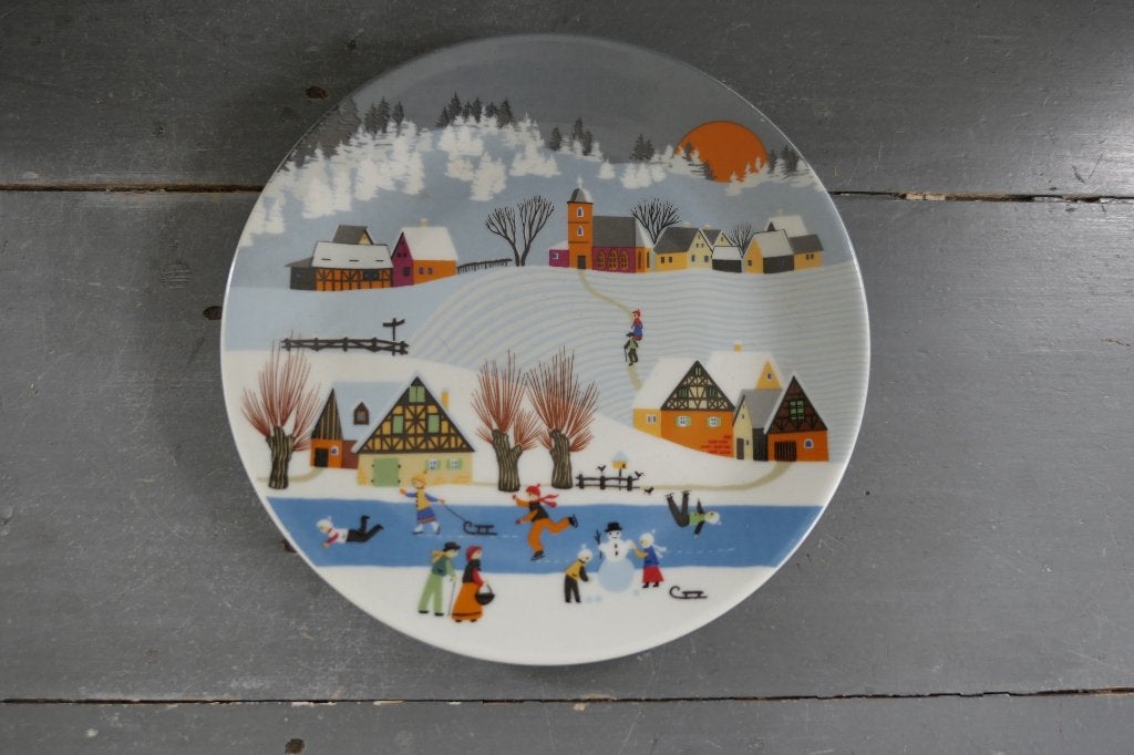 Schirnding wandbord Barbara Fürstenhöfer Wintermärchen, Antiek en Kunst, Verzenden