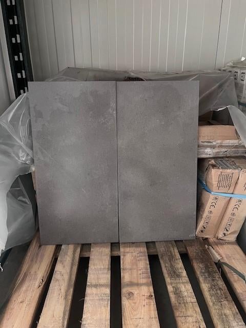 Pallet tegels grey/grijs porcellanato rect 30x60 - 14,4 m2, Nieuw, Ophalen of Verzenden, 20 tot 40 cm, 10 m² of meer