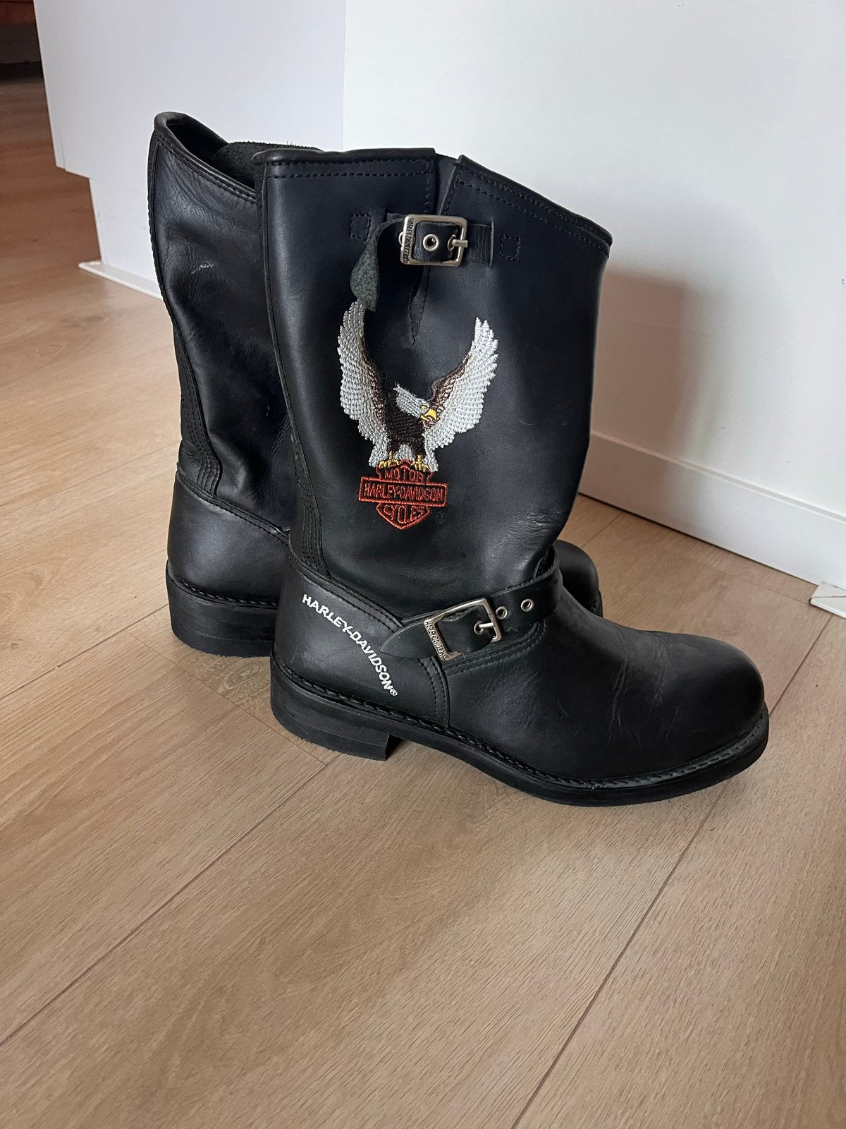 Harley-Davidson zwarte leren laarzen maat 44, Ophalen of Verzenden