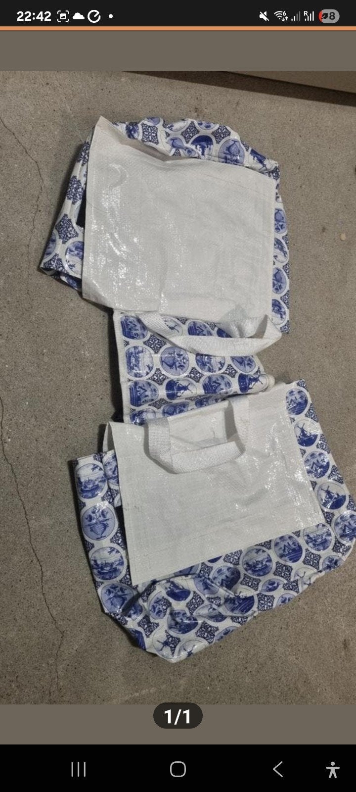 Delfts Blauw Fietstas van Plastic, Ophalen of Verzenden, Gebruikt, Onbekend
