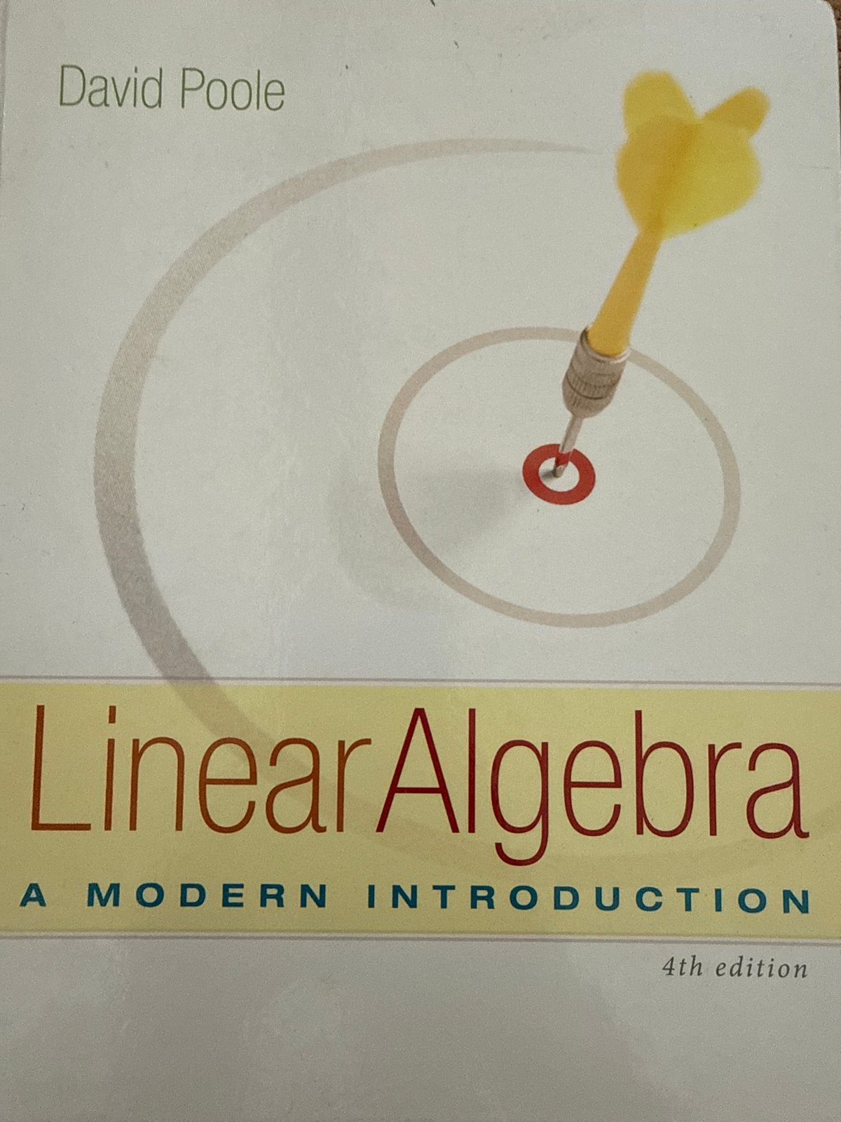Linear Algebra: A Modern Introduction - David Poole 4e, Boeken, Ophalen of Verzenden, Beta, Zo goed als nieuw, WO