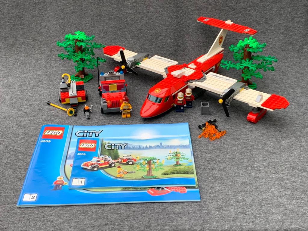 Lego city 4209 brandweer blusvliegtuig incl boekjes, Lego, Ophalen of Verzenden, Complete set, City