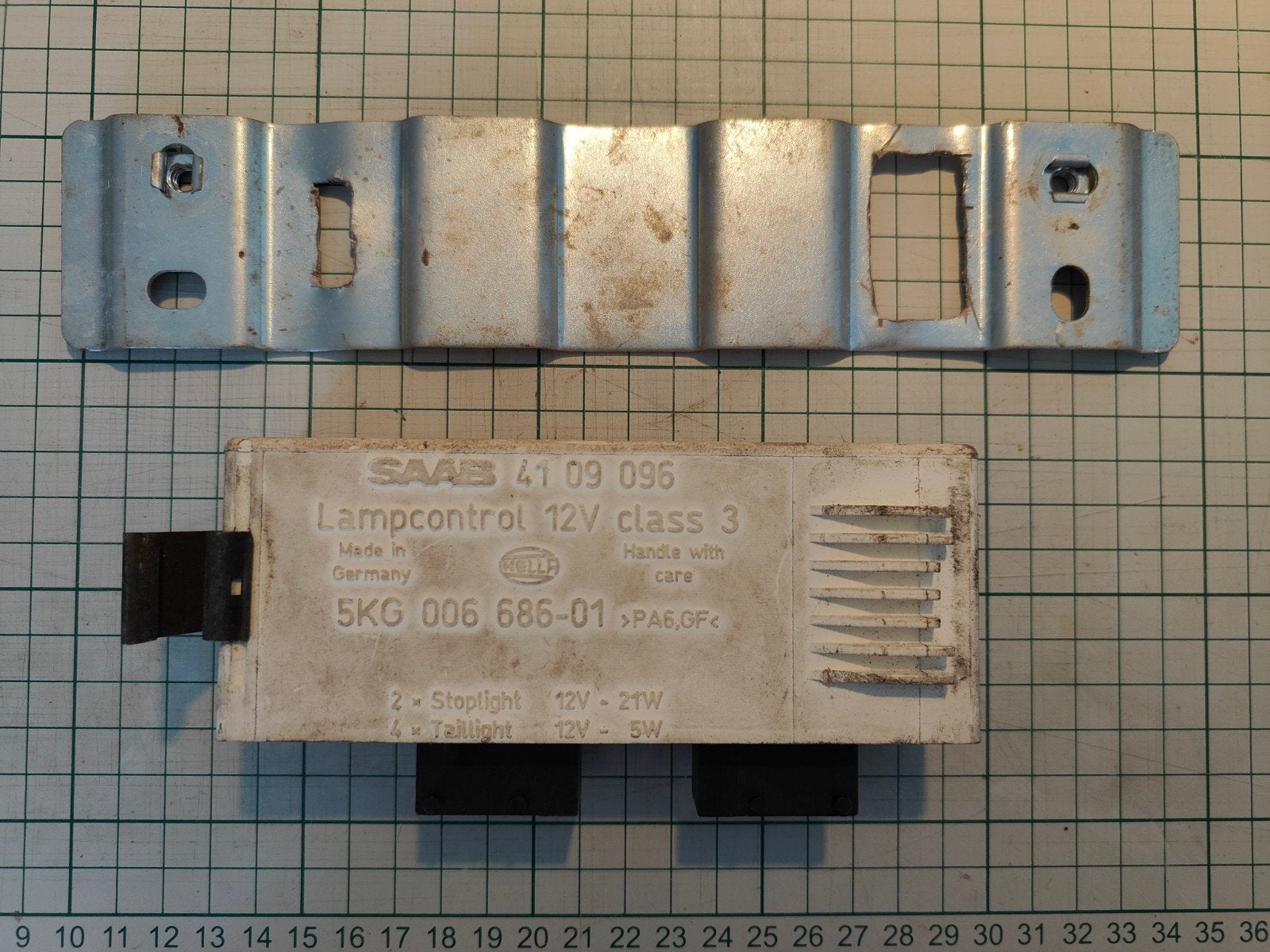 Saab 4109096 lamp controle relais 9000 (bj.92-98), Auto-onderdelen, Ophalen of Verzenden, Gebruikt, Saab