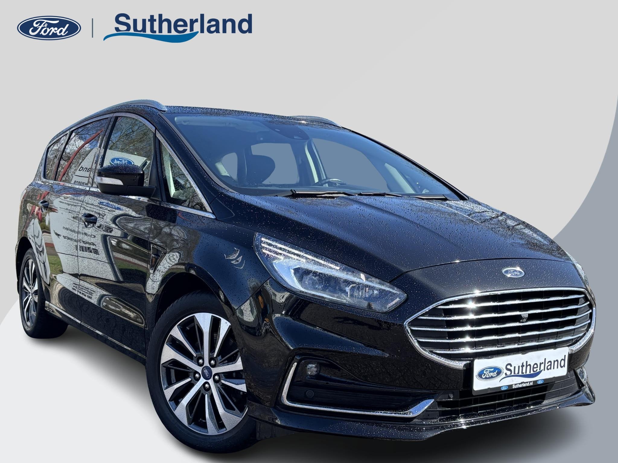 Ford S-Max 2.5 FHEV Titanium 190pk | AGR-stoelen | Adaptive, Auto's, Ford, Stof, Gebruikt, Zwart, Origineel Nederlands