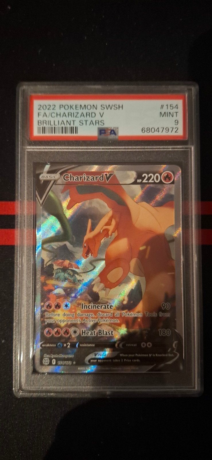 Charizard V #154 PSA9, Ophalen, Nieuw, Losse kaart