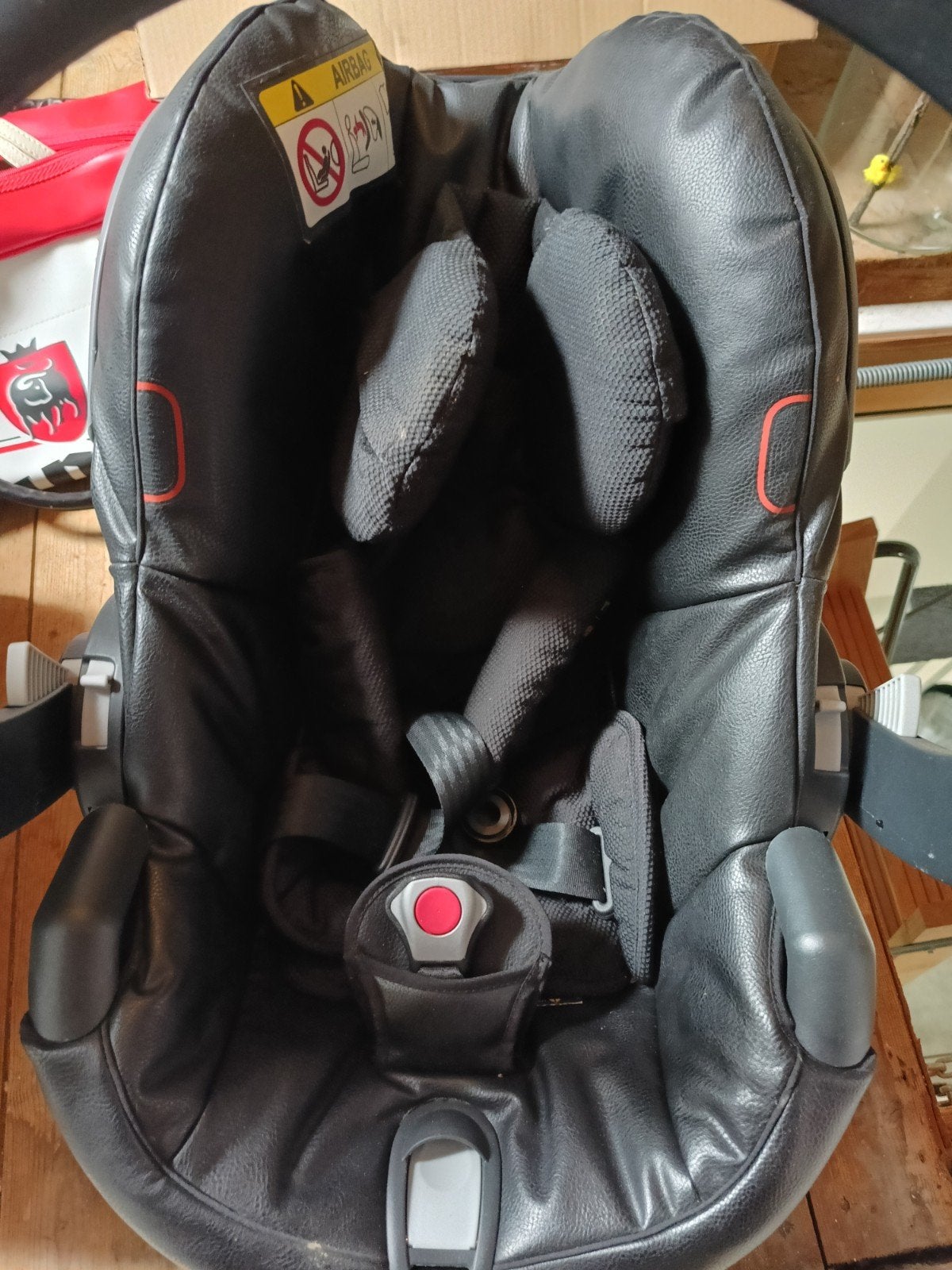 BeSafe iZi Go Modular i-Size autostoel - Zwart leer, Kinderen en Baby's, Gebruikt, Isofix, 0 t/m 13 kg, Ophalen