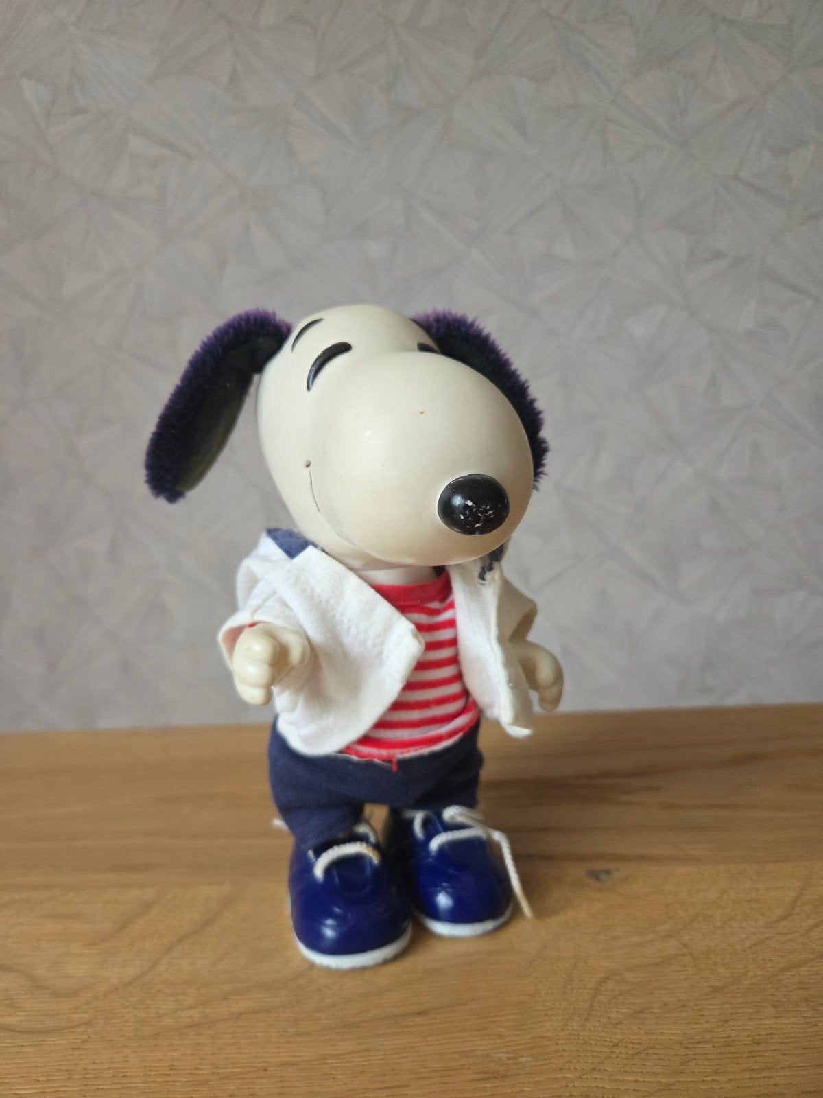 Vintage Snoopy Figuur met Kleding - Lichte Slijtage, Verzamelen, Speelgoed, Ophalen of Verzenden, Gebruikt
