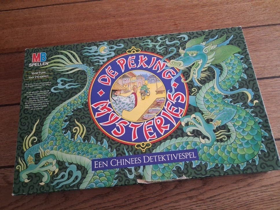 -MB Spellen peking Mysteries spel bordspel vintage, Vijf spelers of meer, Ophalen of Verzenden, Gebruikt, MB Spellen