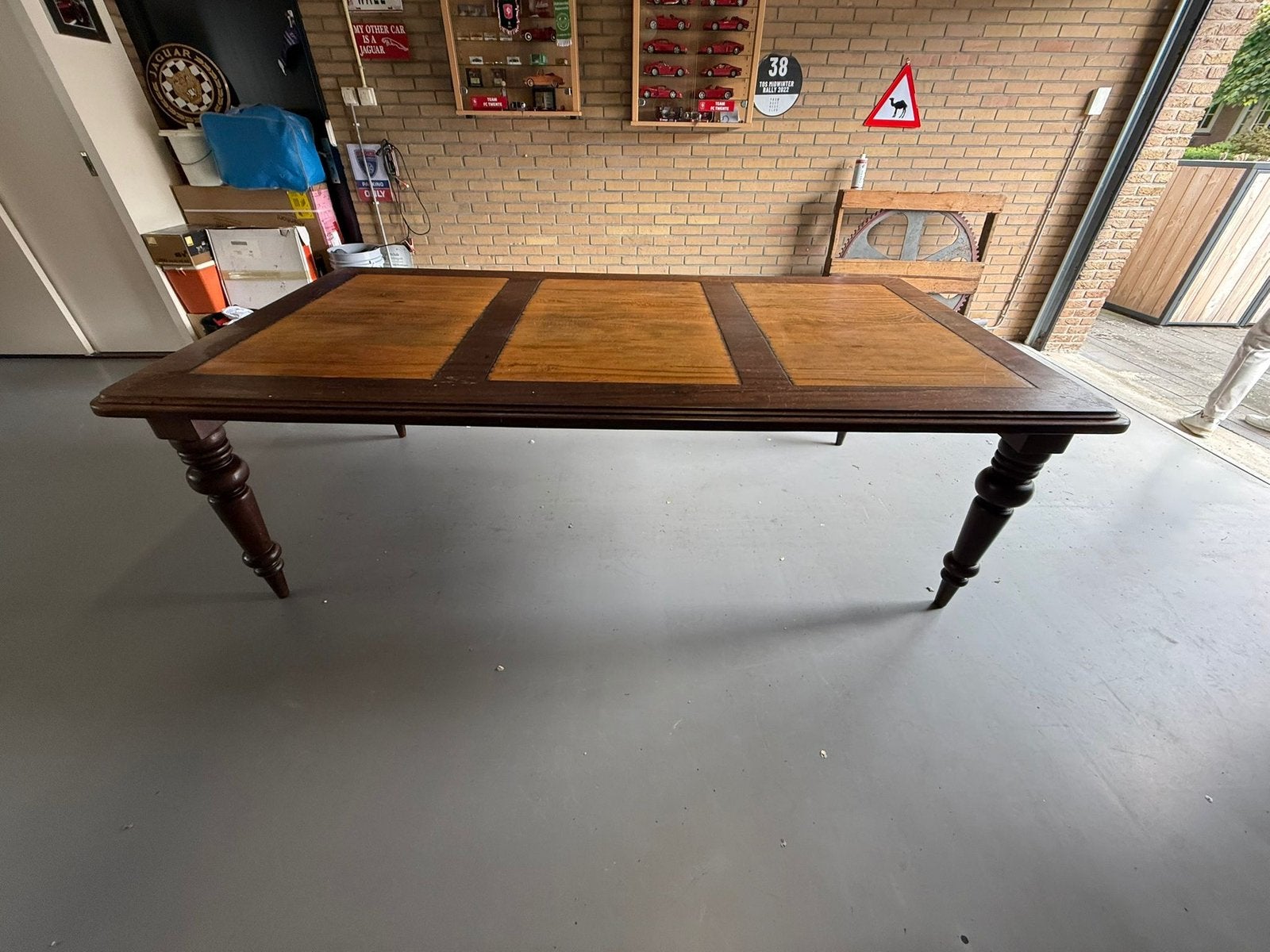 Teak houten eettafel, Antiek en Kunst, Ophalen