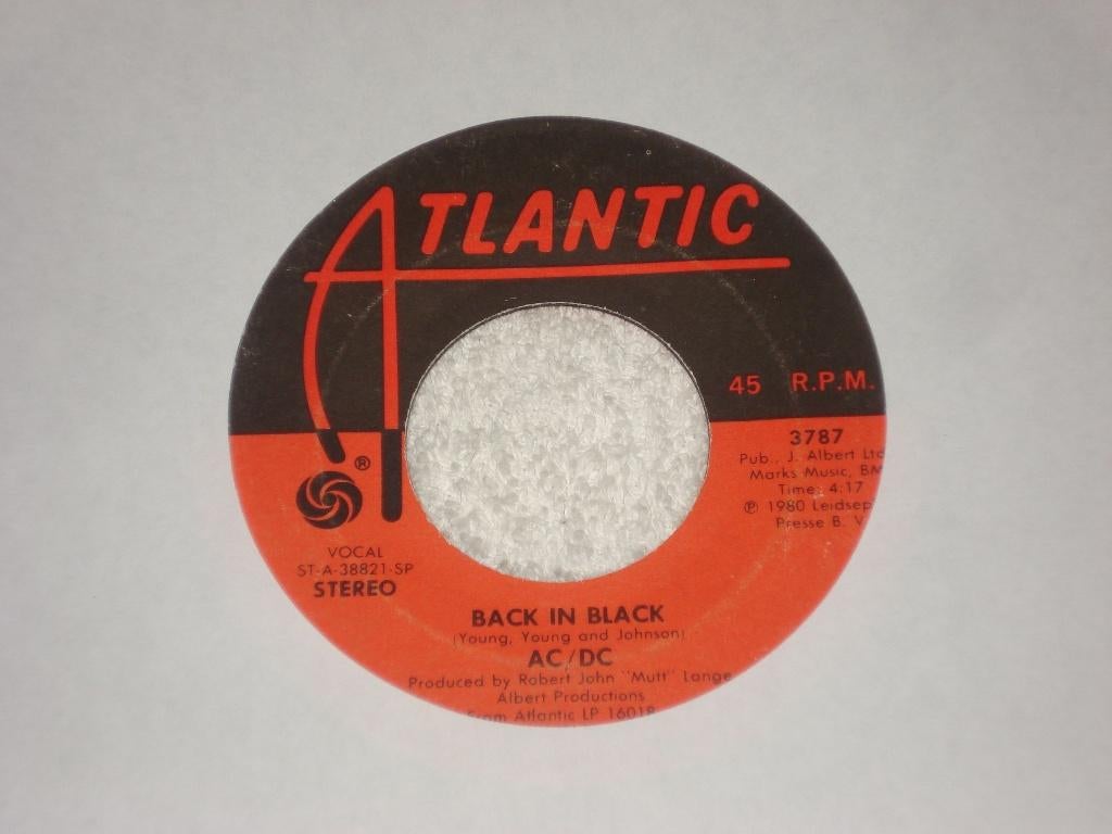 AC DC  ACDC    Back in Black  Usa     Orgineel, Ophalen of Verzenden, Zo goed als nieuw, Pop