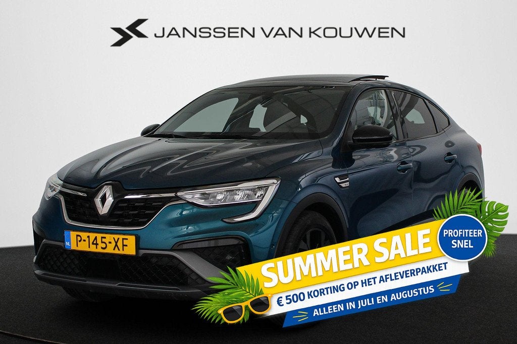 Renault Arkana 1.6 E-Tech Hybrid 145 R.S. Line Pano Trekhaak, Auto's, Renault, Arkana, Euro 6, Blauw, Origineel Nederlands