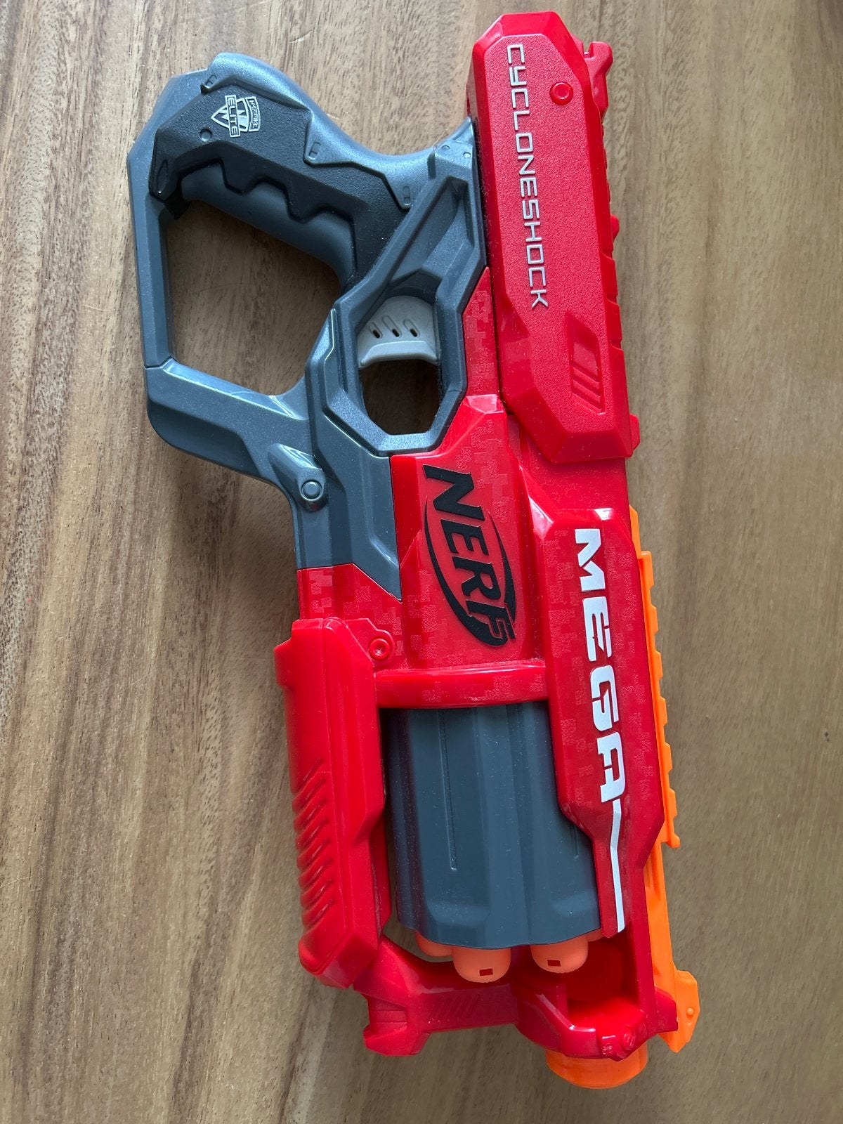 Nerf N-Strike Mega CycloneShock Blaster, Ophalen, Zo goed als nieuw