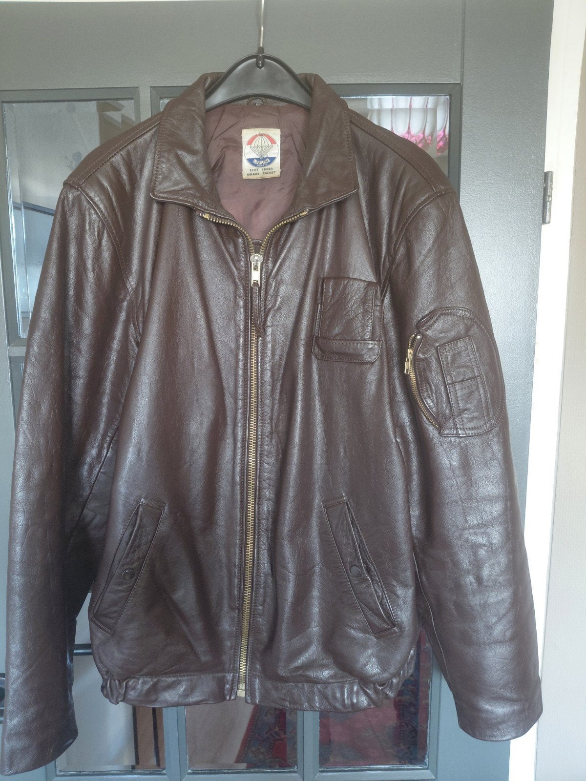 Mooie zware leren jas - Life-Line Mirage Jacket, Bruin, Maat 56/58 (XL), Ophalen of Verzenden, Zo goed als nieuw