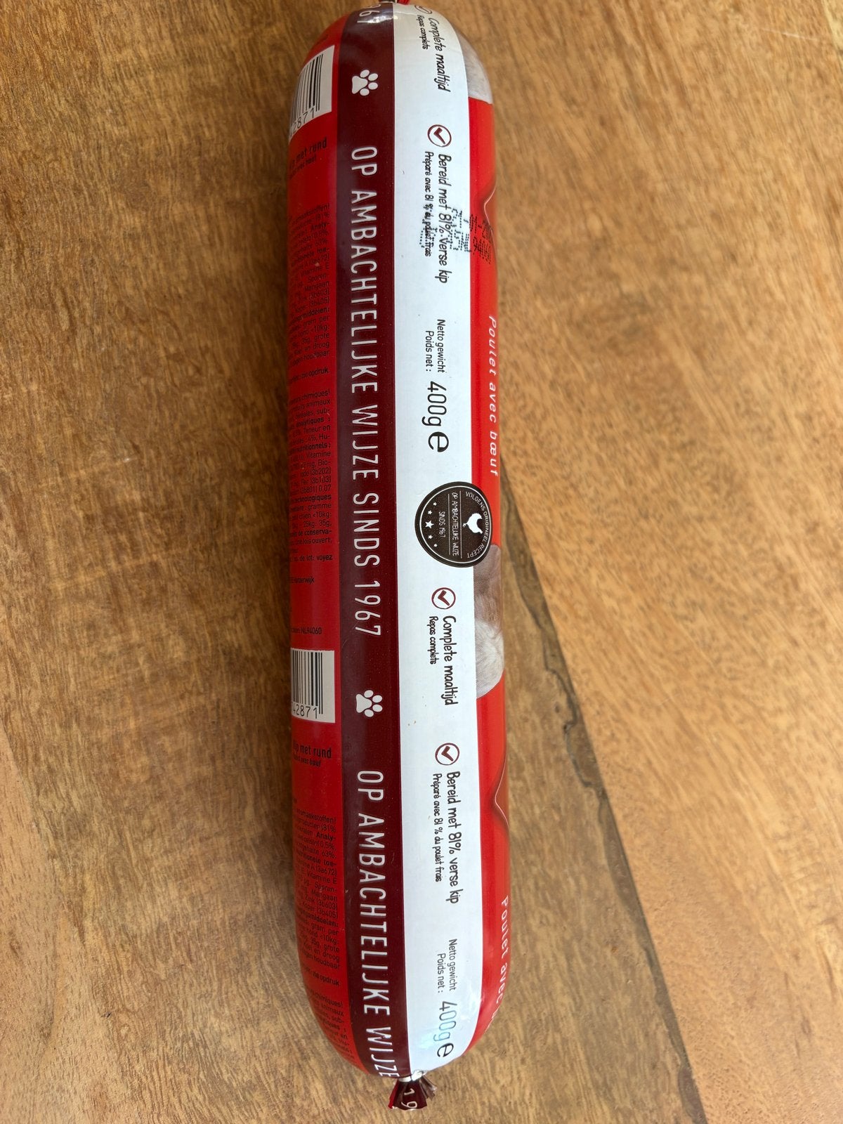 Rodi hondenvoer (worsten) 400gram kip/rund, Dieren en Toebehoren, Dierenvoeding, Ophalen of Verzenden, Hond