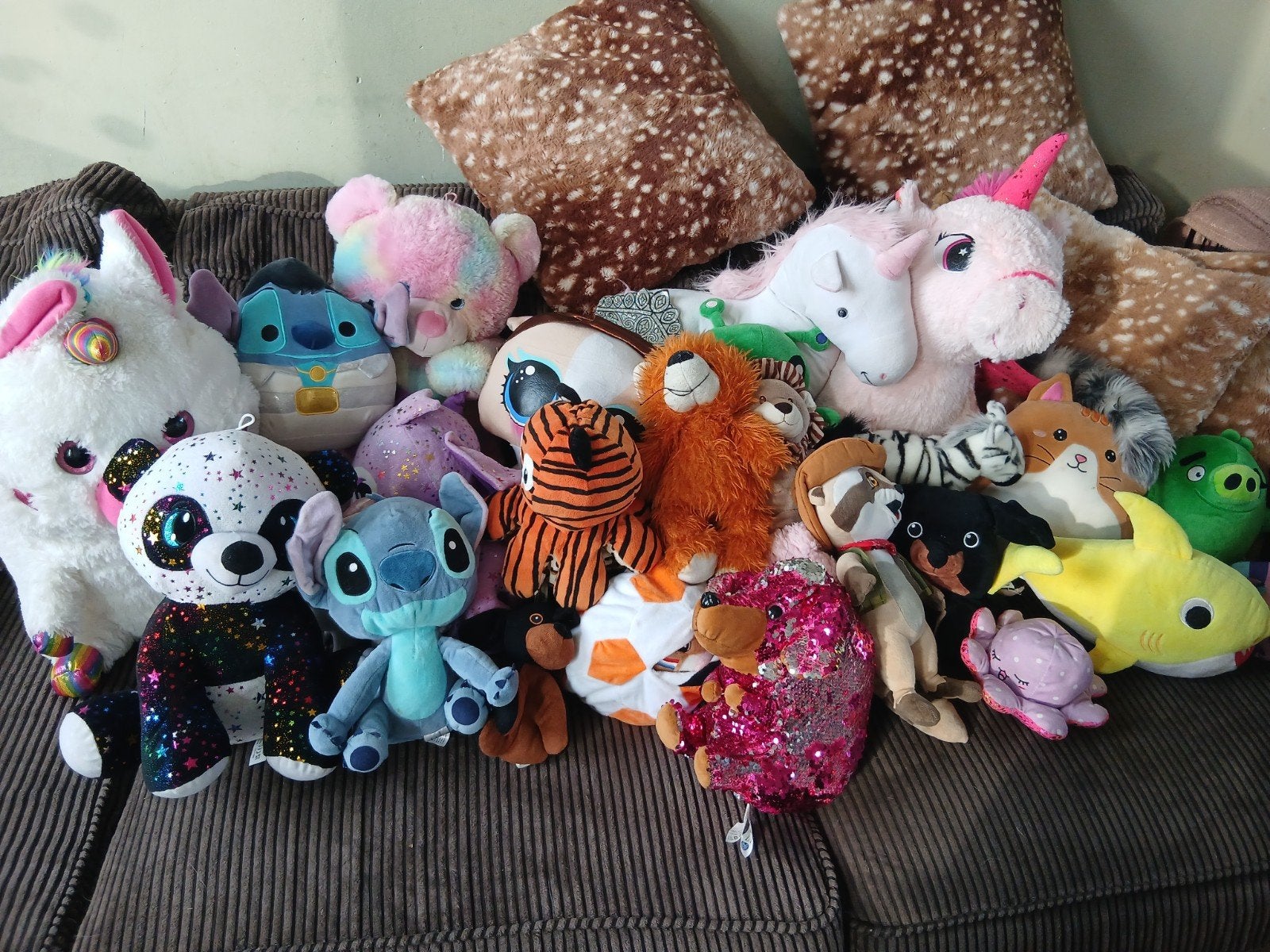 Grote collectie knuffels - diverse types en karakters, Ophalen, Eenhoorn, Disney, Met label