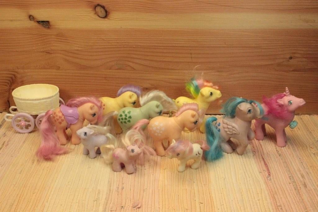 Vintage 10 stuks My Little pony G1, Ophalen of Verzenden, Zo goed als nieuw