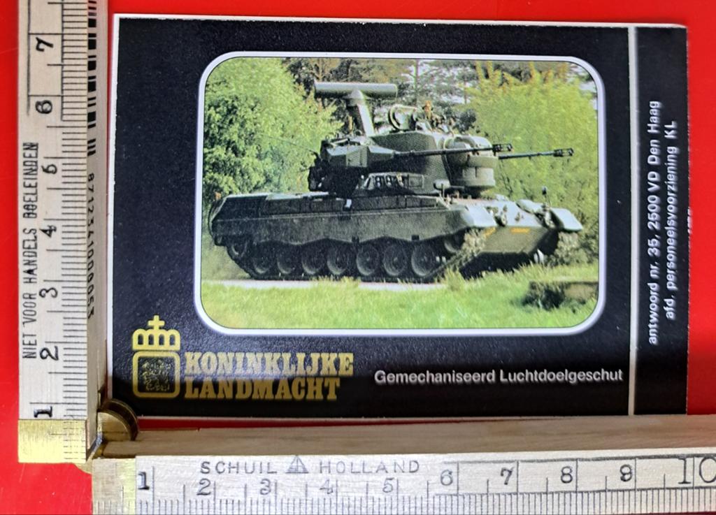 Vintage sticker Koninklijke Landmacht tank oorlog militaire, Ophalen of Verzenden, Zo goed als nieuw, Overige typen