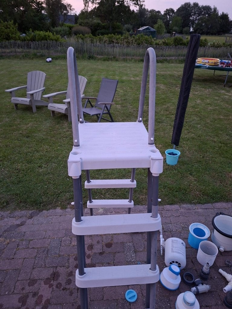 Zwembad, Tuin en Terras, Zwembaden, Gebruikt, Opzetzwembad, 120 cm of meer, 400 cm of meer, 200 tot 300 cm, Rechthoekig, Ophalen