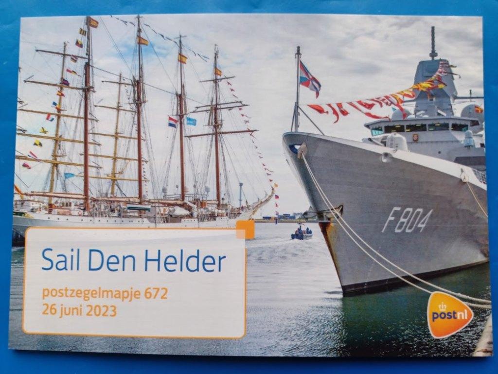 Postzegelmapje 672 - Sail Den Helder 2023, Verzenden, Na 1940, Postfris