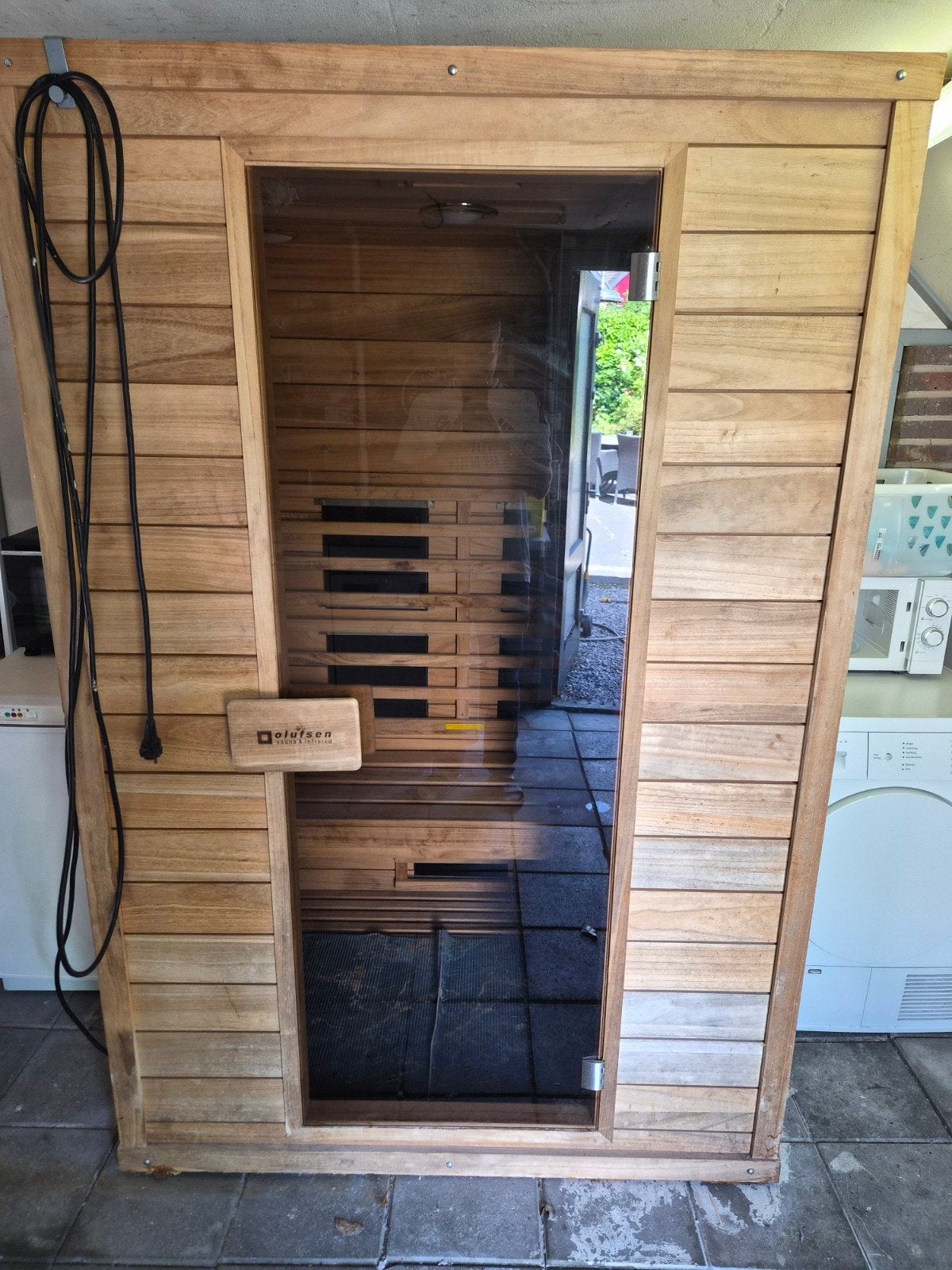 Olufsen Infrarood Sauna -, Sport en Fitness, Sauna, Ophalen of Verzenden, Gebruikt, Infrarood, Complete sauna