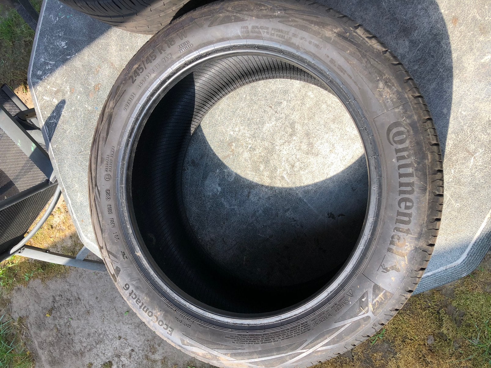 Continental EcoContact 6,   245/45-18”, Auto diversen, Ophalen, Zo goed als nieuw