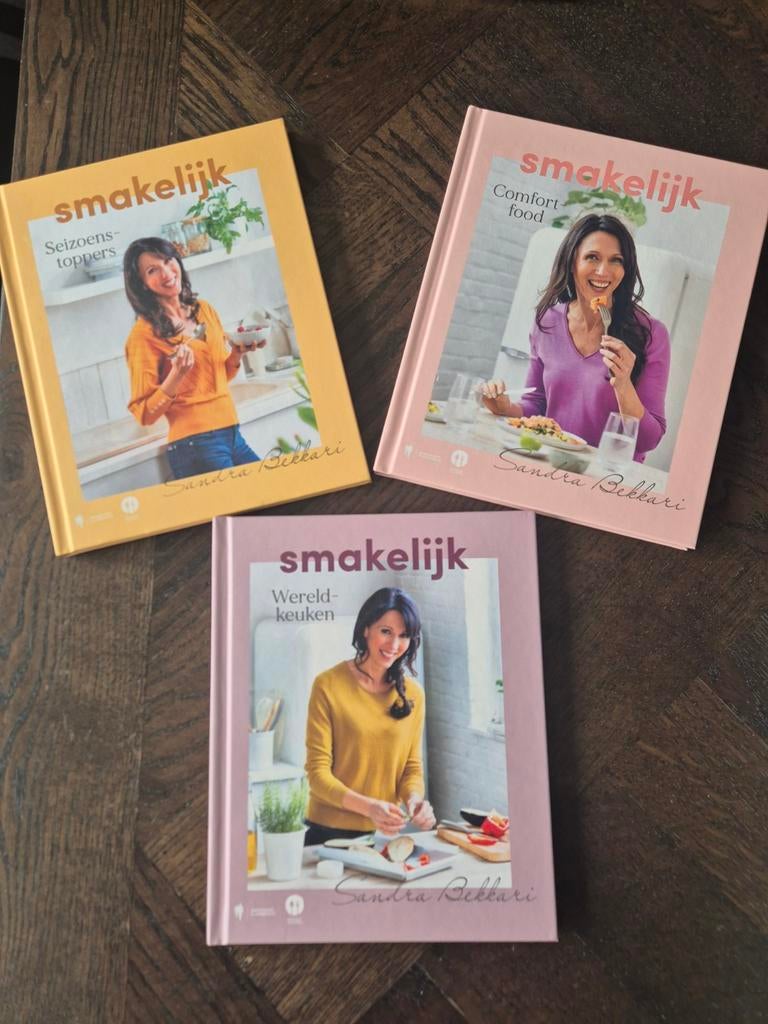 3 kookboeken van Sandra Bekkari, Boeken, Kookboeken, Zo goed als nieuw, Ophalen of Verzenden