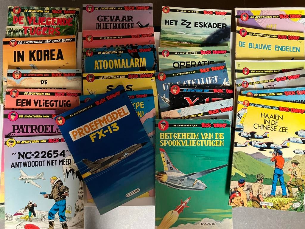 Buck Danny - Diverse titels van Hubinon (nette staat), Boeken, Stripboeken, Meerdere stripboeken, Ophalen, Gelezen