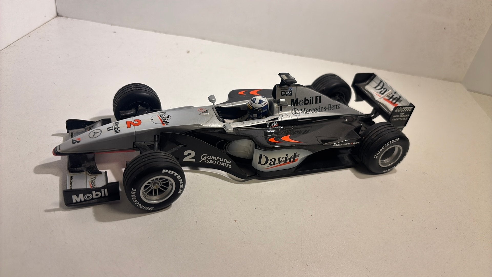 F1 McLaren Mercedes mp4/14 coulthard 1999 minichamps 1.18, Ophalen of Verzenden, A, A, A