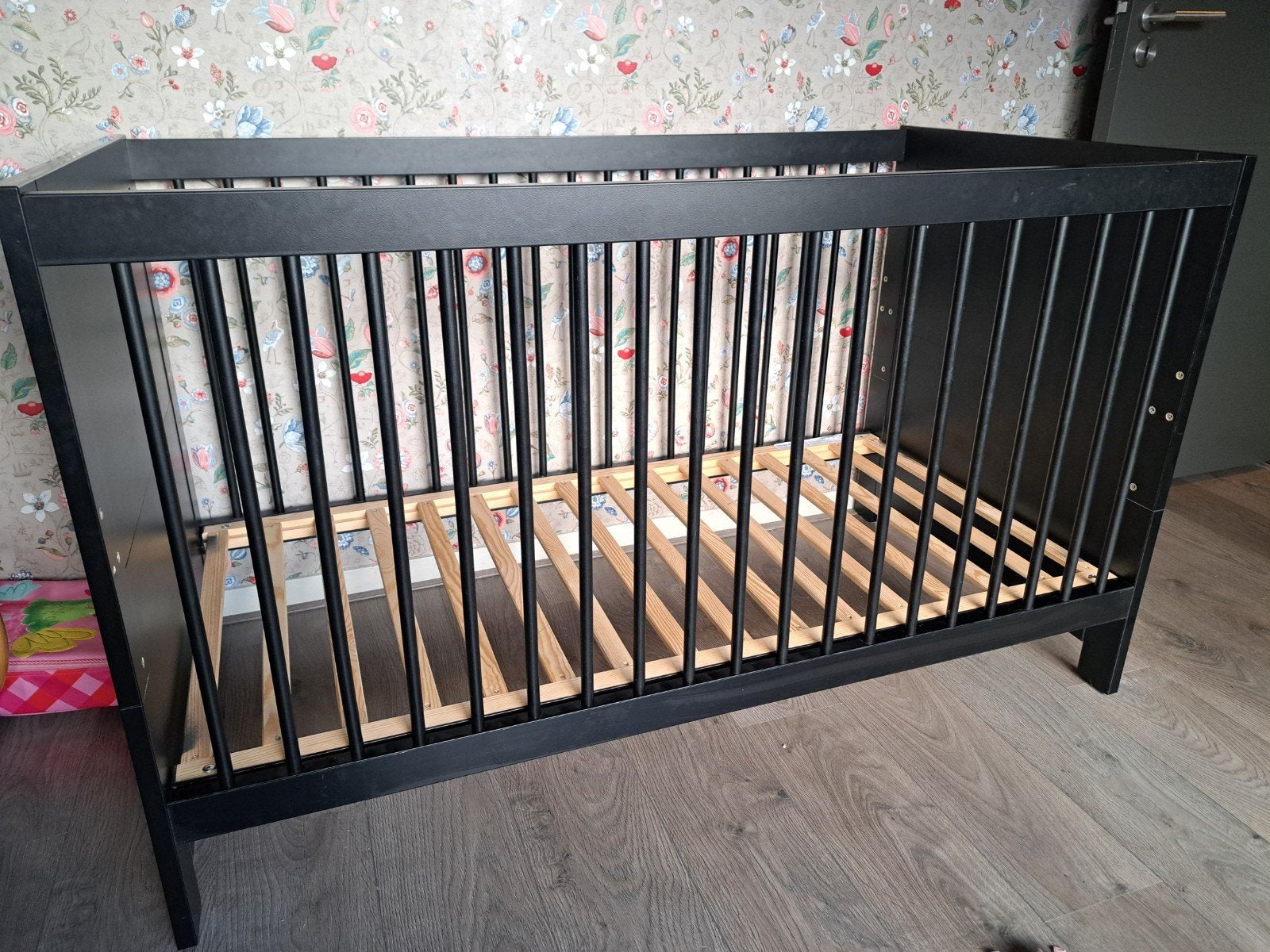 Europe baby bed zwart 70x140cm, Ophalen, Gebruikt, Overige typen