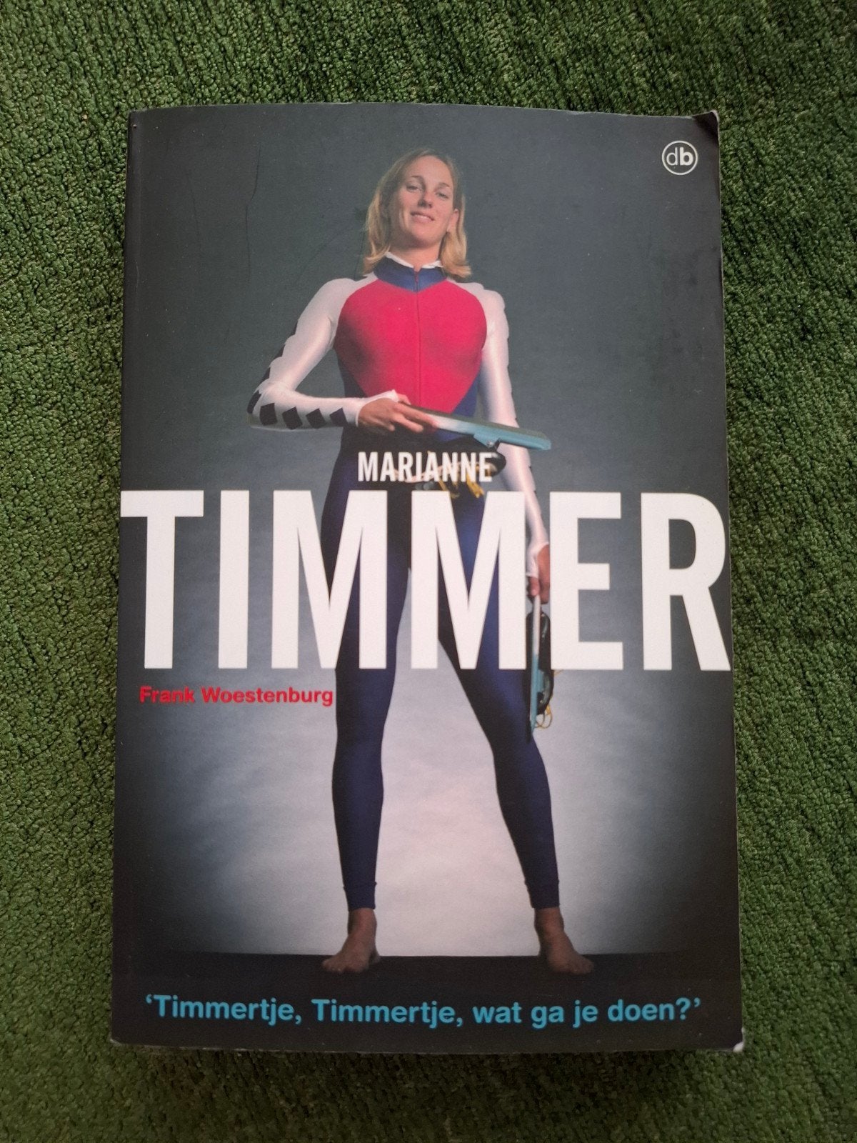Marianne Timmer gesigneerd schaatsen Olympisch kampioen, F. Woestenburg, Ophalen of Verzenden, Zo goed als nieuw, Balsport