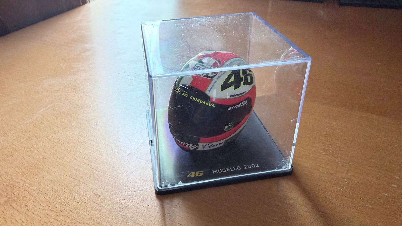 Valentino Rossi The Doctor Helm Mugello 2002 Schaal 1:5, Overige merken, Gebruikt, Ophalen of Verzenden, Groter dan 1:32