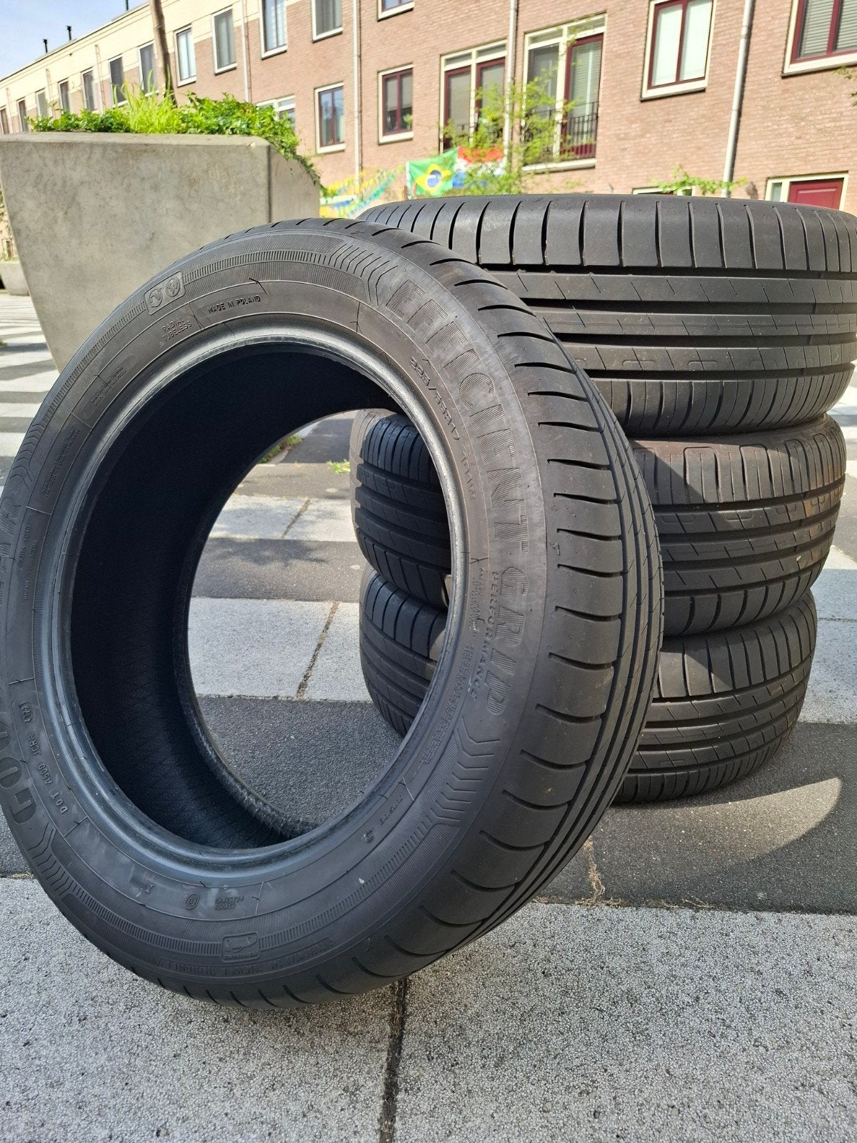 Goodyear EfficientGrip Performance 225/55R17 101W, Auto-onderdelen, Banden en Velgen, Ophalen, Gebruikt, 17 inch, Band(en)