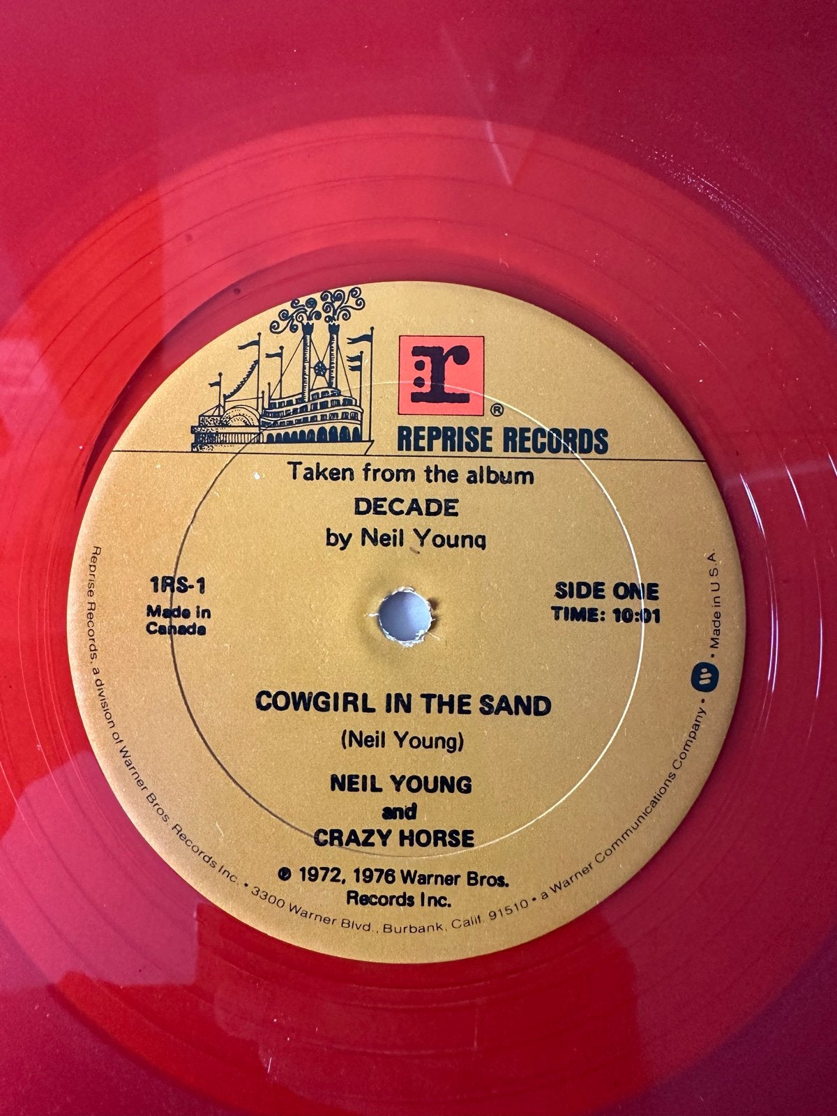Neil Young & Crazy Horse - Cowgirl in the Sand / Southern Ma, Cd's en Dvd's, Rock, Gebruikt, Colored vinyl, Ophalen of Verzenden