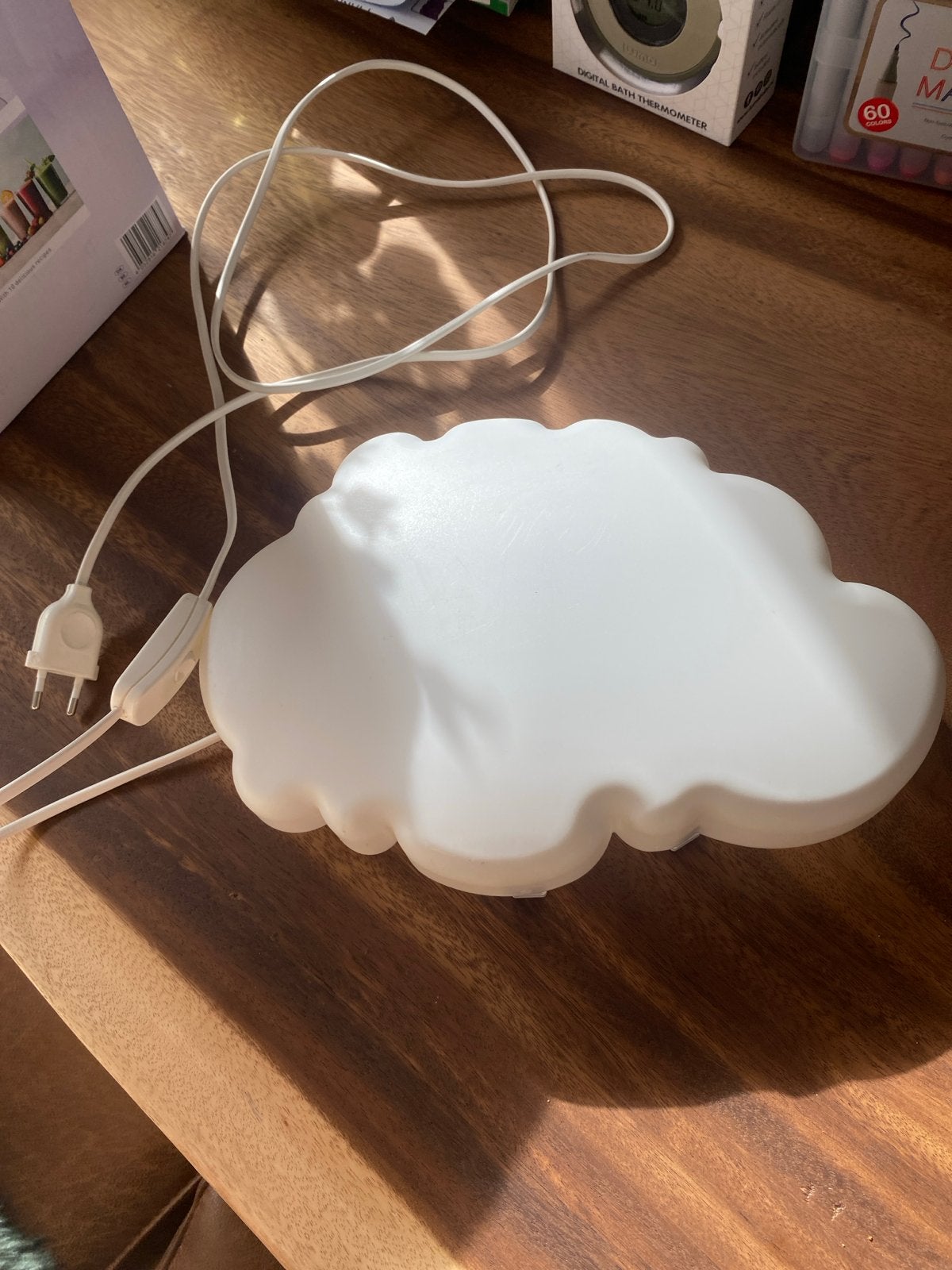 IKEA LED Wolk Lamp, Wit, Gebruikt, Kunststof, IKEA
