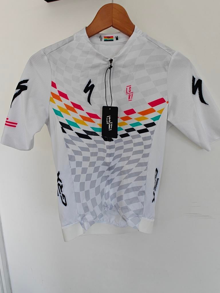 Live Slow Ride Fast Race Jersey Laurens ten Dam LSRF, LSRF, Maat 48/50 (M), Wit, Nieuw