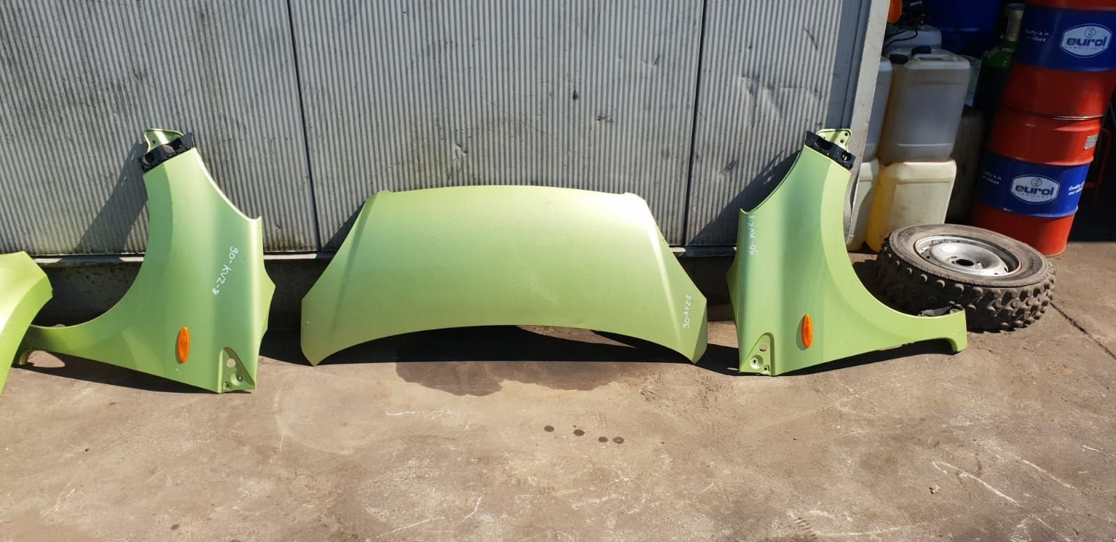DAIHATSU CUORE MOTORKAP +VOORSCHERMEN BJ 2008, Auto-onderdelen, Gebruikt, -, -, Ophalen of Verzenden