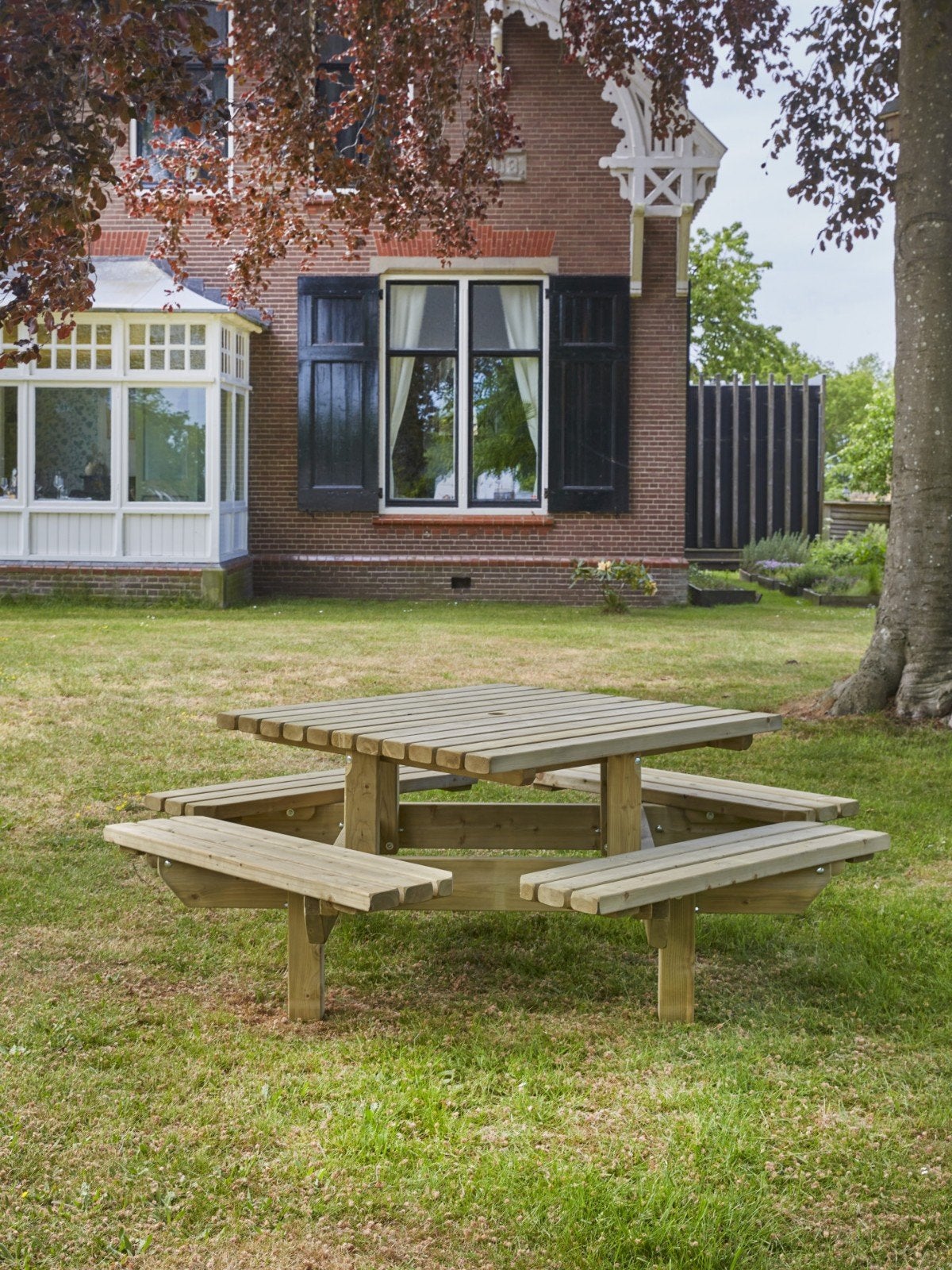 Picknicktafel rond ,210cm, Ophalen, Nieuw, Rond
