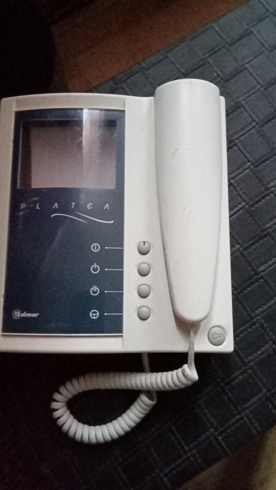 Elmar Platea intercom systeem, Telecommunicatie, Ophalen of Verzenden, Gebruikt, 1 handset, Stralingsarm