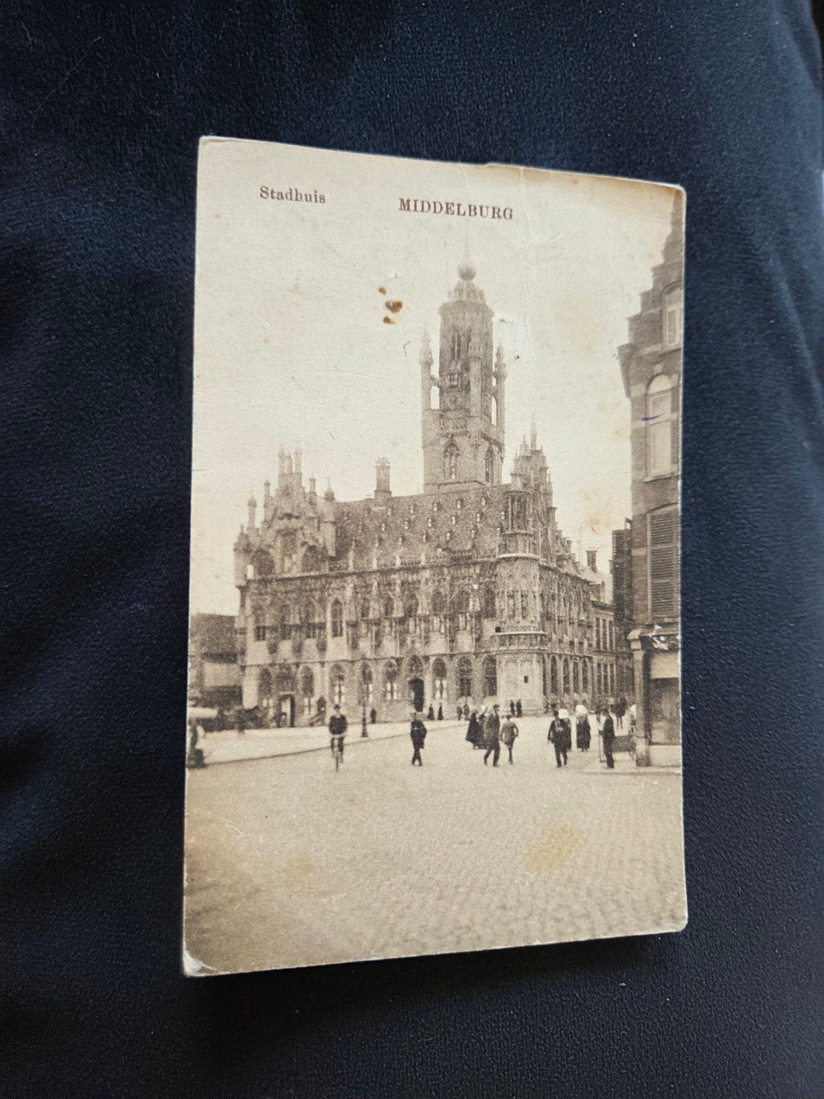Stadhuis van Middelburg, Verzenden, 1920 tot 1940, Gelopen, Zeeland
