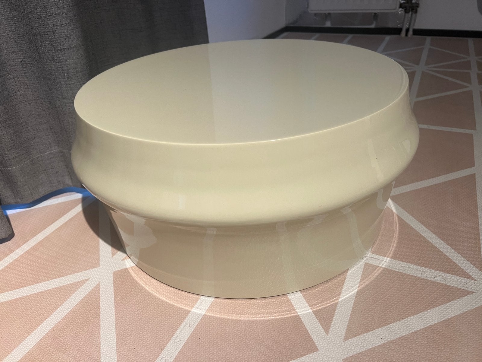Vintage Space Design Salontafel - Acryl, Huis en Inrichting, Tafels | Salontafels, Ophalen, Kunststof, Gebruikt, Rond