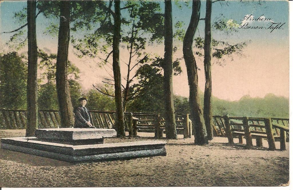 Arnhem Stenen Tafel., Ophalen of Verzenden, 1960 tot 1980, Ongelopen, Gelderland
