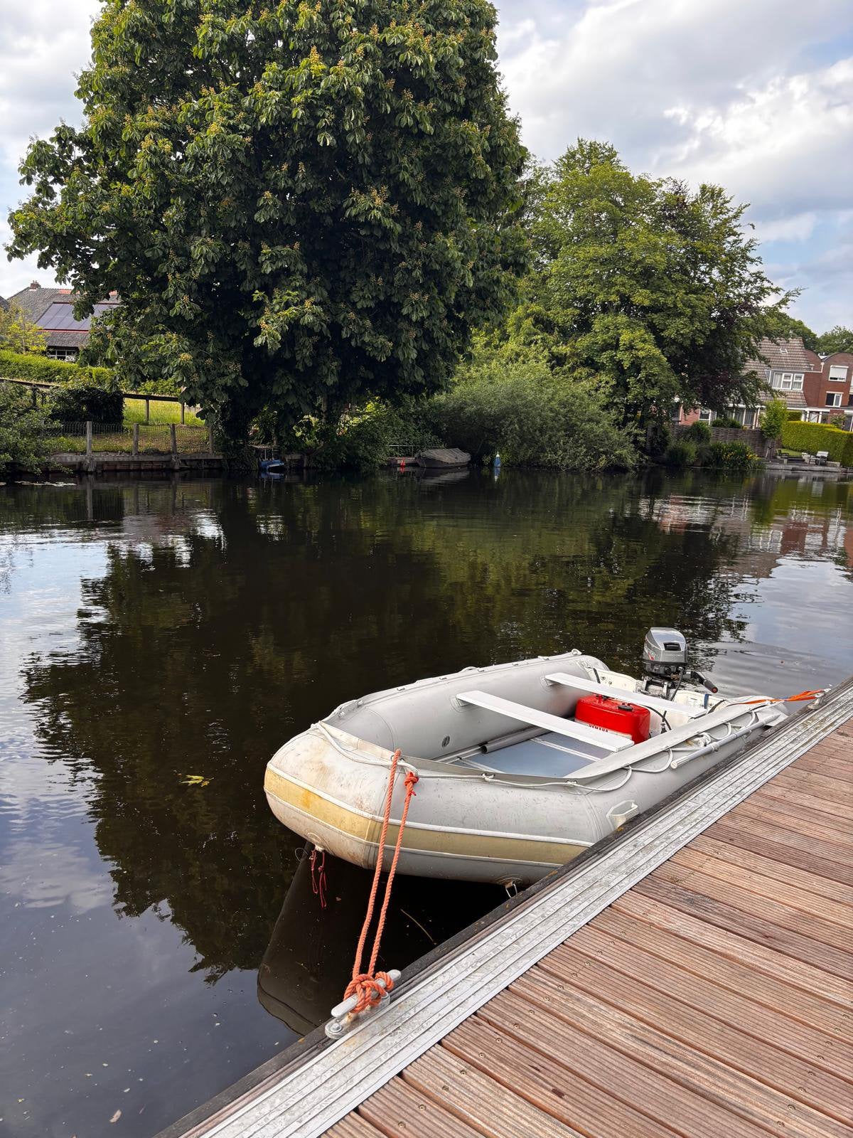 Quicksilver 380 + Mariner 8pk 2 takt (langstaart), Ophalen of Verzenden, Gebruikt, Motor en Techniek, Motorboot