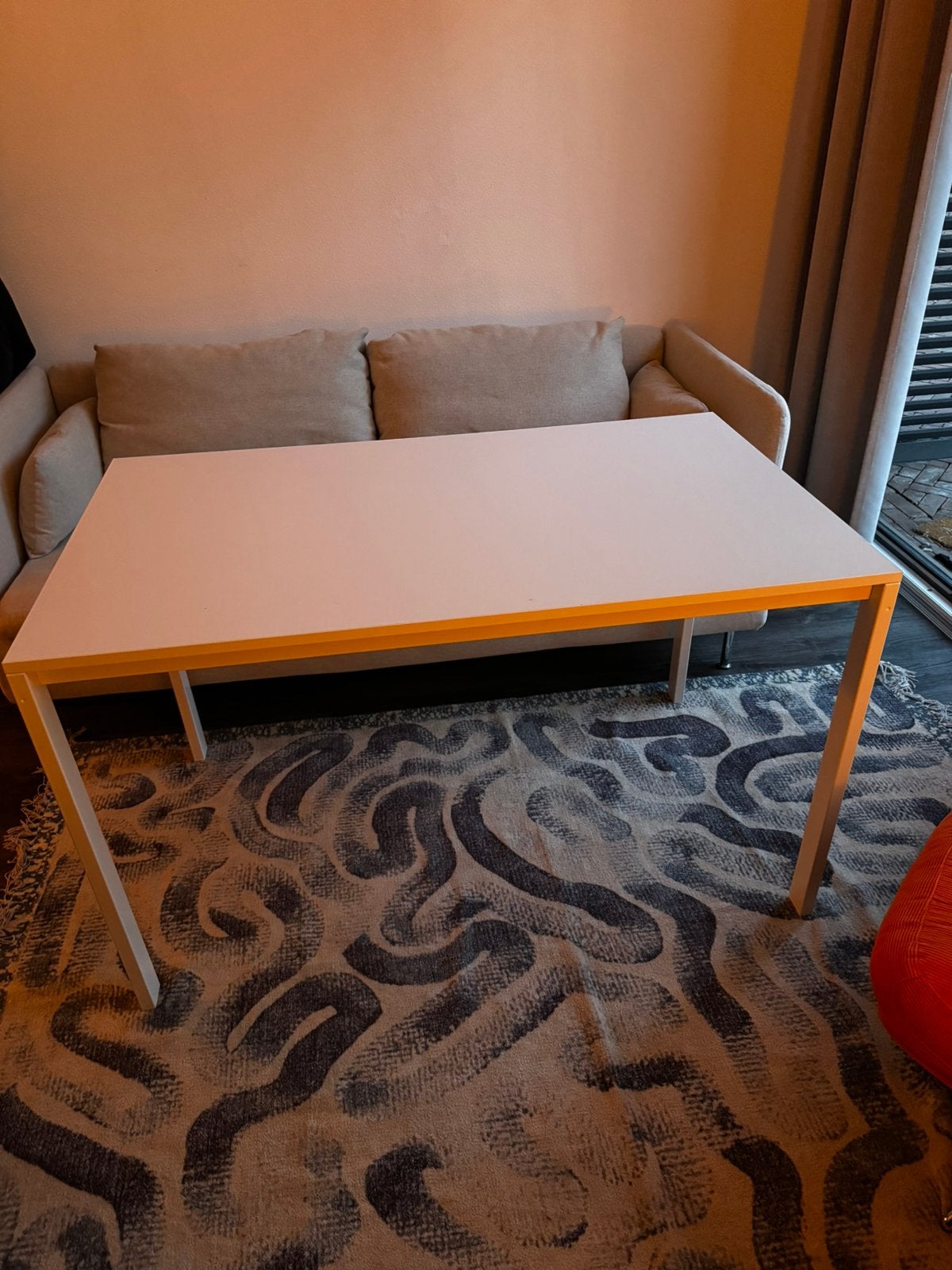 Witte tafel, Ophalen, Zo goed als nieuw, Rechthoekig, 50 tot 100 cm