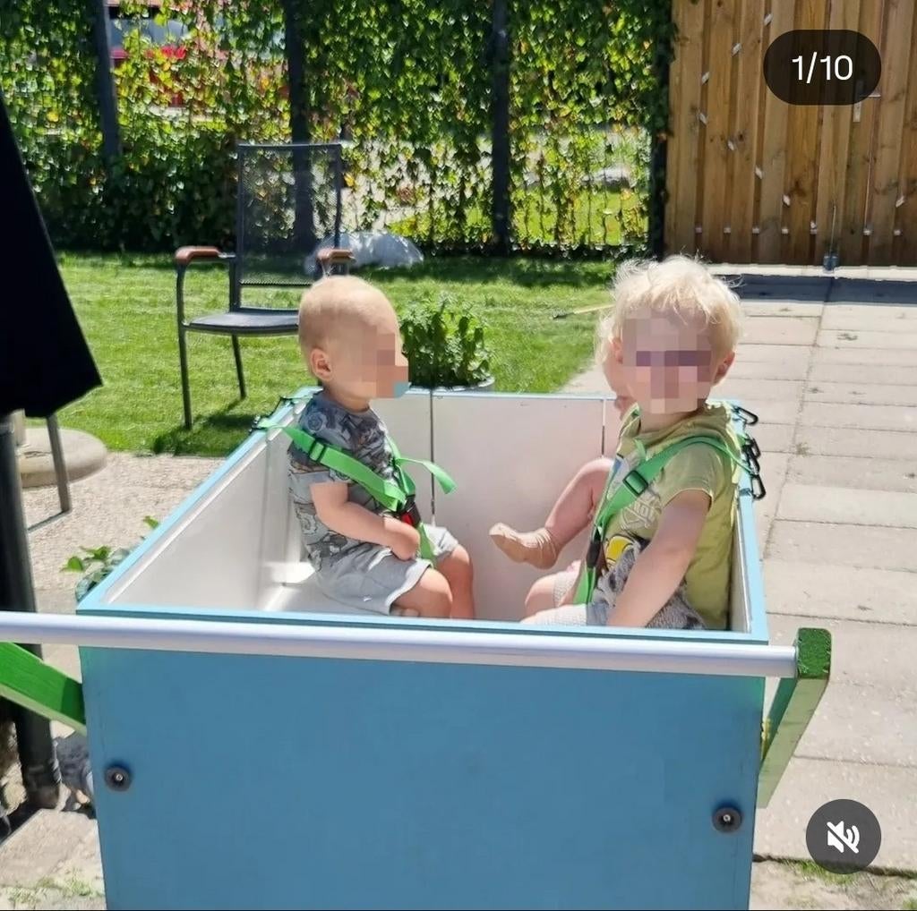 Zespersoons bolderkar met zonnedak/regenhoes, Ophalen, Gebruikt